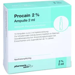 PROCAIN pharmarissano Ampulle 2% 2 ml Inj.-Lsg.