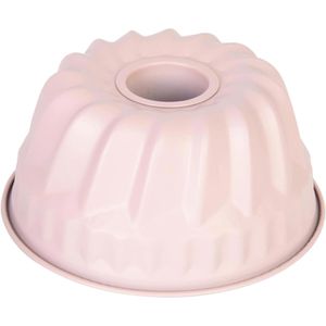wenco Backform 555388, Mini-Backform, aus Stahl, Ø 18 cm, rosa, antihaftbeschichtet, Gugelhupfform