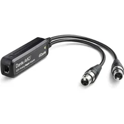 Audinate Dante Avio Analog Input Adapter, Stereo, Audio Zubehör, Schwarz