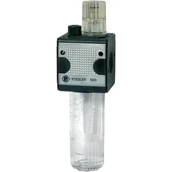 Riegler, Zubehör Druckluftwerkzeug, Nebelöler multifix 3/8" BG1 16bar 1900l/min m. PC-Behälter
