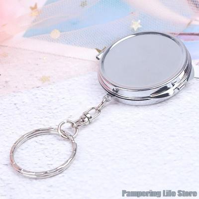 Uplift Essentials Keychain Portable Folding Mirror Compact Pocket Cosmetic Mirror With Key Ring Keychain Portable Folding Mirror Compact Pocket Cosmetic Mirror With Key Ring