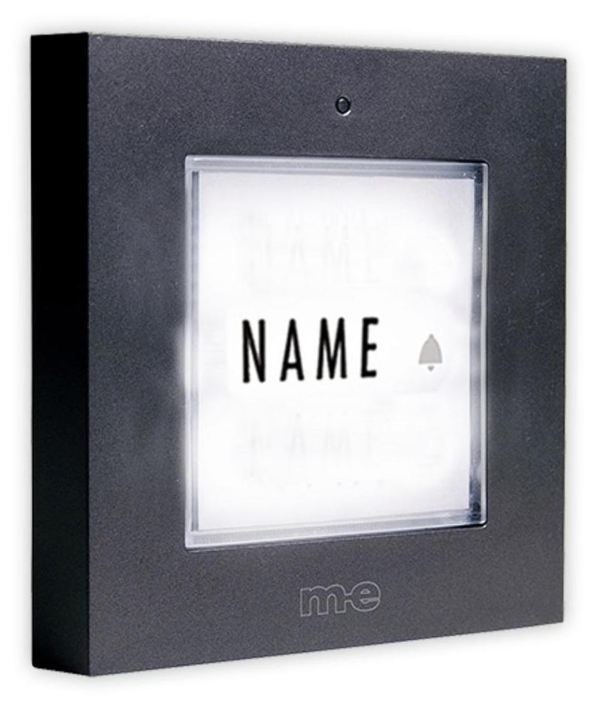 M-E Modern-Electronics Deurbelknop KTB 1 Familie Anthrazit Verlicht (KTB-1 A)