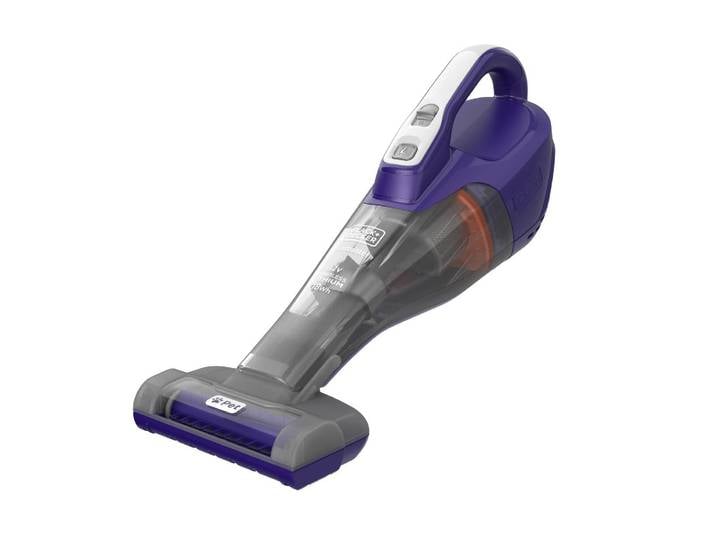 BLACK + DECKER Akku-Handstaubsauger Dustbuster Pet , lila (violett, dunkeltitanfarben), Akkusauger, Akku-Handstaubsauger