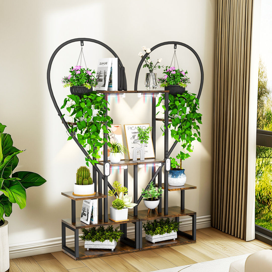 Borough Wharf Plant Stand 6 Tier Brown 167cm H X 112cm L X 28cm D
