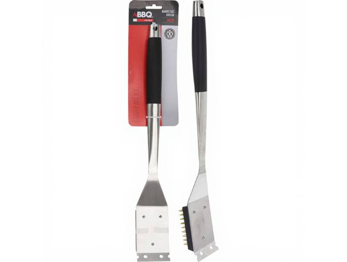 BBQ COLLECTION Brosse pour barbecue en acier inoxydable - 46 cm