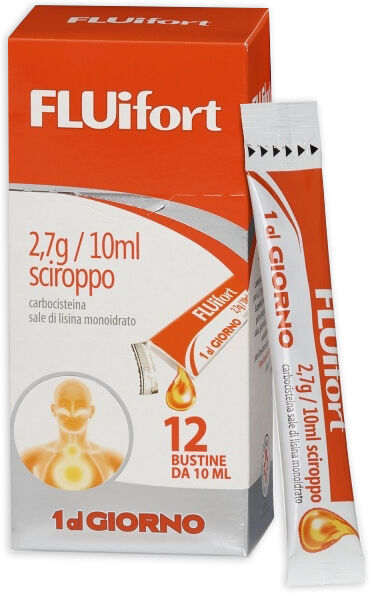 Fluifort Sciroppo 2,7 g/10 ml 12 Bustine