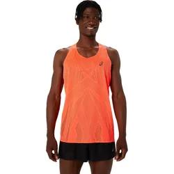Asics Herrenshirt Metarun Singlet - orange / XL