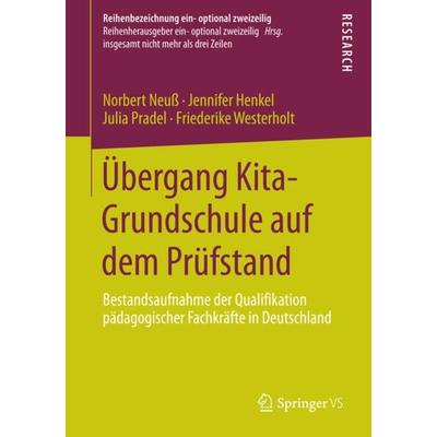 Übergang Kita-Grundschule auf dem Prüfstand, Taschenbuch von Norbert Neuss,Jennifer Henkel,Julia Pradel,Friederike Westerholt, Springer Fachmedien
