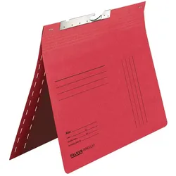 Falken 15033664 Pendelhefter, für DIN A4, 230g/m2 Manila-RC-Krt., kaufm. Heftung, mit Schlitzstanzung - Rot