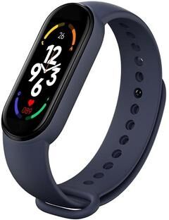CaseAndConnect M7 Smart Watch Fitness Tracker With Heart Rate Monitor Blood Pressure Monitor IP67 Waterproof dark Blue