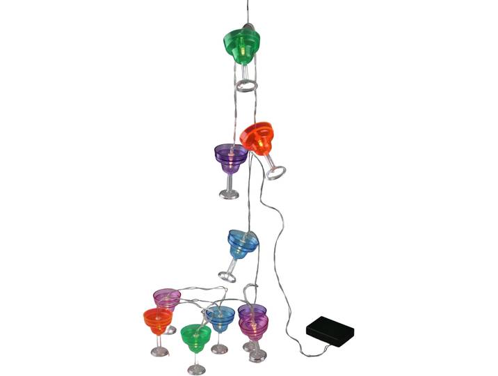 AM DESIGN LED-Lichterkette Gläser , bunt (bunt, pink, rot, blau, grün, orange, orange), Gesamtlänge 1,8m, Lichterketten, LED-Lichterkette