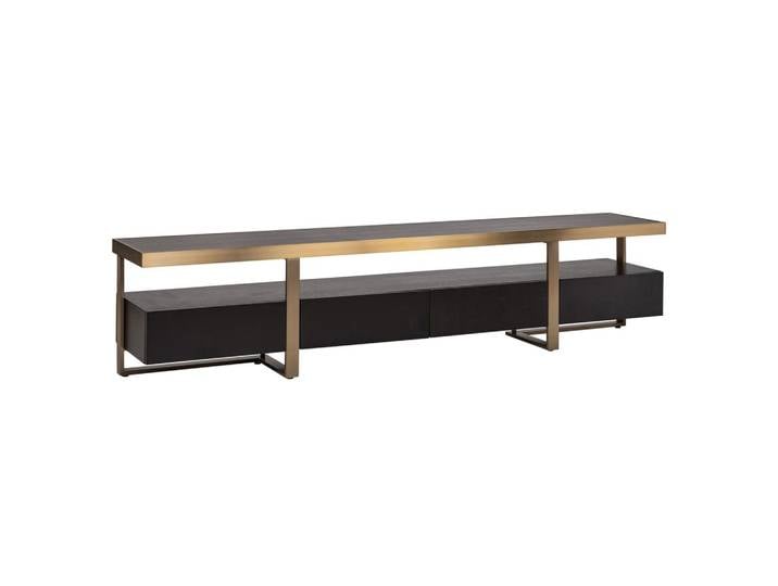 TV-Schrank Diddley Alexander Jones charcoal mit Goldakzenten