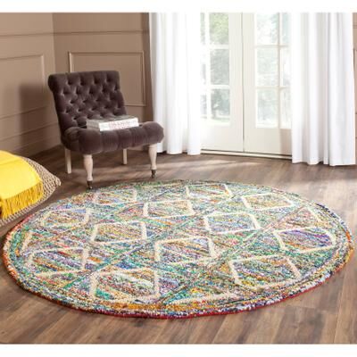 SAFAVIEH Handmade Nantucket Bozhanka Contemporary Cotton Rug