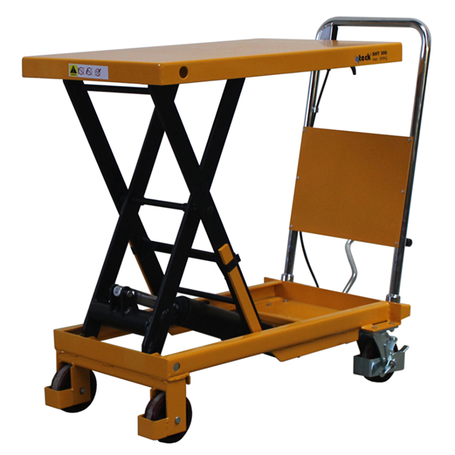 qteck Scherenhubtische SHT-Serie PU/Single mit Plattform 855x500mm und 300kg Hubkraft 26SHT00000300