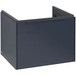 Villeroy & Boch Subway 3.0 Waschbeckenunterschrank, LED-Beleuchtung, 1 Auszug, 572x429x478mm, C577L2VQ, Farbe: Front/Korpus: Marine Blue, Griff: Marine Blue
