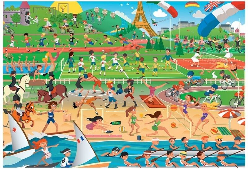 SentoSphère Puzzle 200 pcs Les Sports d'Eté - Calypto