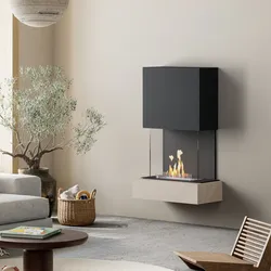 muenkel design Como [moderner Design Ethanolkamin]: Jura (Schiefer beige) - Schwarz - Planika Senso