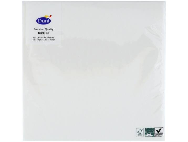 Duni Serviette Dunisoft 40x40cm weiss
