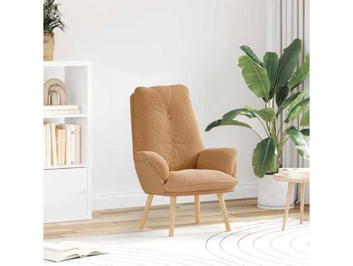 Automne/hiver  Beige Fauteuil relaxant Beige 69x74x93cm tissu - Hauteur:93cm DEC7316477
