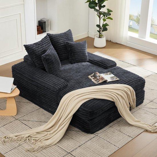 Famanu Loungebank ohne Montage - Als Sofa oder Bett nutzbar
