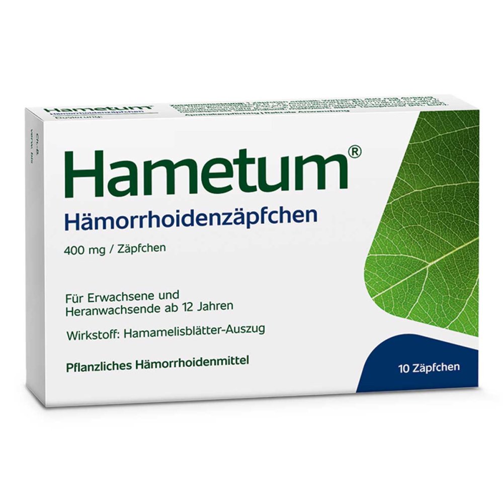 Dr.Willmar Schwabe GmbH & Co.KG Hametum Hämorrhoidenzäpfchen 07619493
