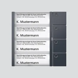Siedle Tasten-Modul anthrazitgrau TM 612-4 AG