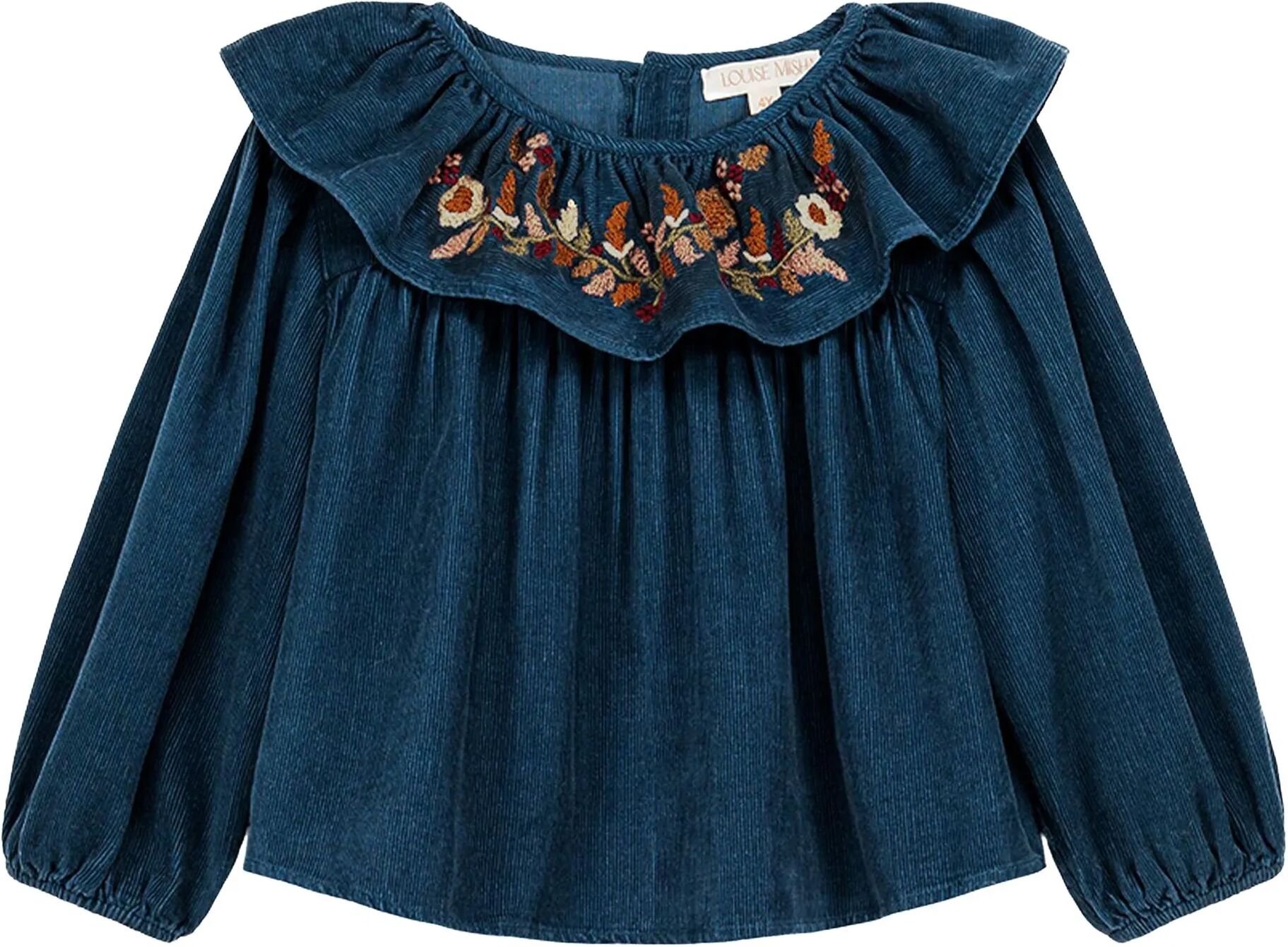 Louise Misha Blouse Eneila Coton Bio Bleu jean 4 ans