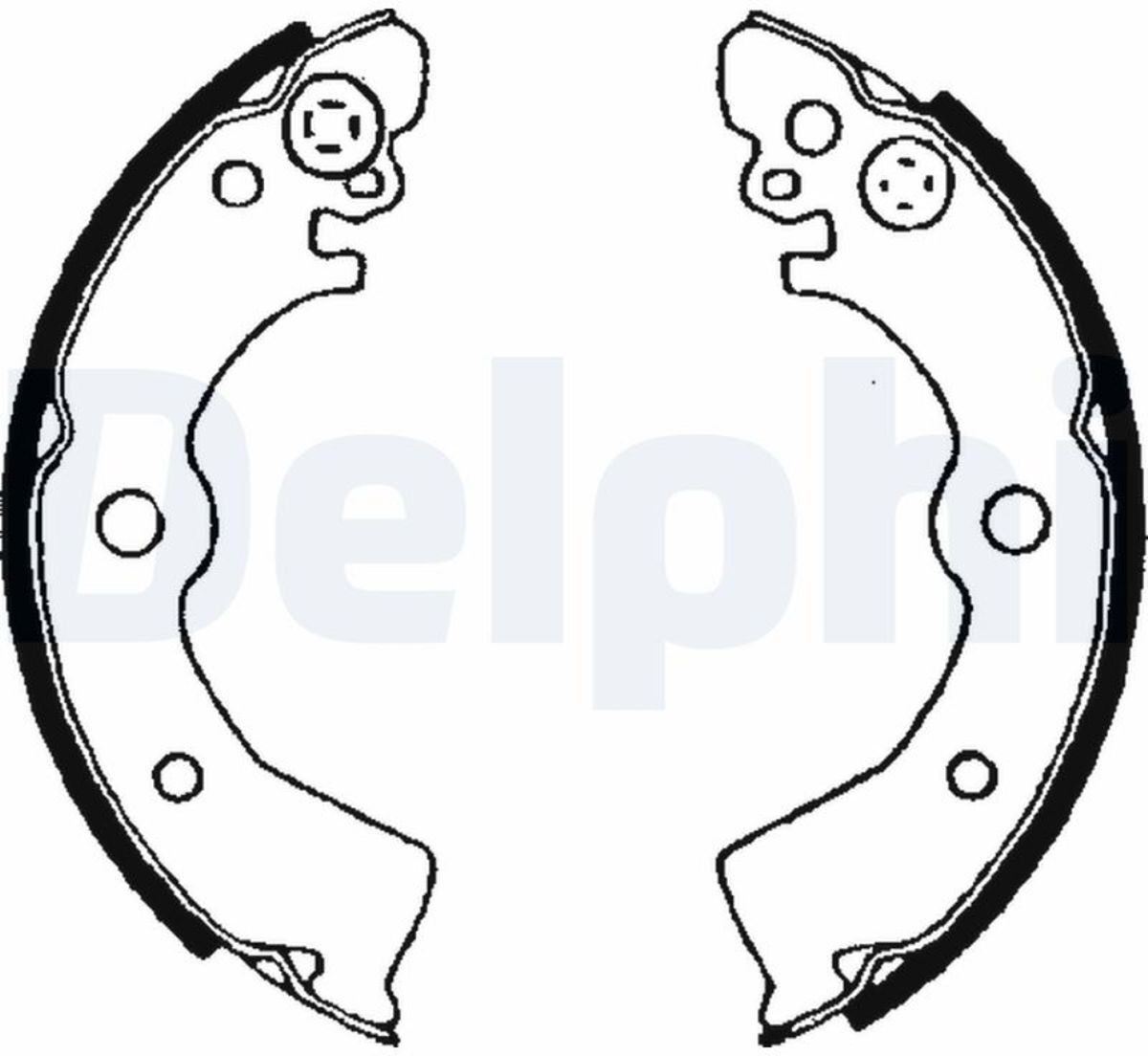 Bremsbackensatz DELPHI LS1650