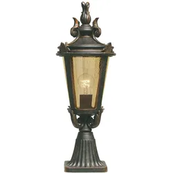 Elstead Lighting, Gartenbeleuchtung, Baltimore Aussen-Stehleuchte E27 56cm Verwitterte Bronze IP44 (E27, IP44)