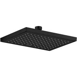 Hansgrohe AXOR ShowerSolutions Kopfbrause 245/185 1jet EcoSmart, mattschwarz, verstellbarer Winkel, Metallstrahlscheibe, abnehmbar zur Reinigung