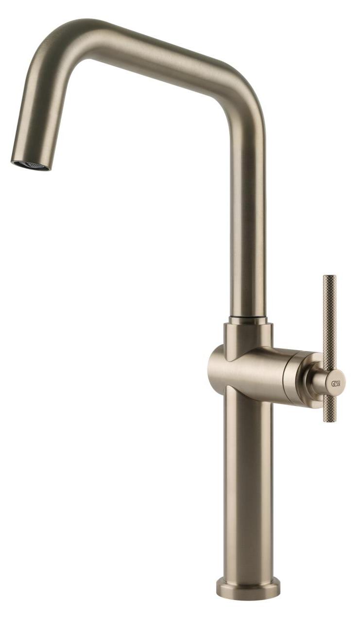 Gessi 60650, Ziehen, Gebürsteter Stahl, Nickel, Hebelgriffe, Einzelbild, 149 - finox brushed nickel, 3/8"