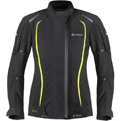 Germot MotoQueen Damen Motorradjacke Laminat - schwarz-gelb - 34D