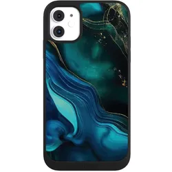Nivocase Handyhülle für Apple iPhone 11 Hülle NIVOpure Case Schwarz Art Farbverlauf Marmor (Apple iPhone 11), Smartphone Hülle, Schwarz