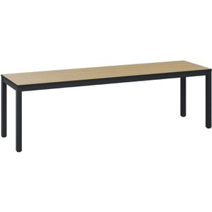 CP-Möbel Umkleidebank 8061-000, Sitzfläche Holz, 150 cm, eiche / anthrazit