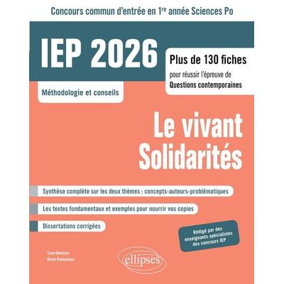 CONCOURS COMMUN IEP 2026, Taschenbuch von René Rampnoux, Ellipses, 978-2-340-10592-8