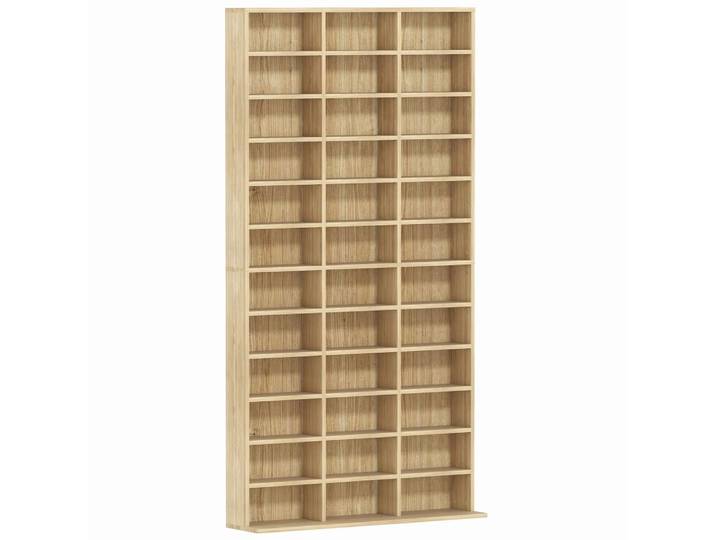 Rangements pour cd et dvd 36 compartiments mdf chêne
