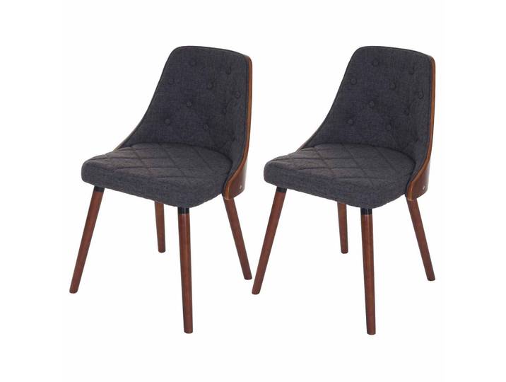 Jamb Esszimmerstuhl Grau 2er-Set, Textil, 50x82x53 cm, Esszimmer, Stuhl