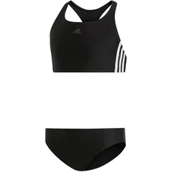 adidas Fit 3-Streifen Bikini Kinder schwarz/weiß 98