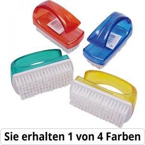 Böttcher-AG Nagelbürste mit Griff, aus Kunststoff, mit weichen Nylon-Borsten