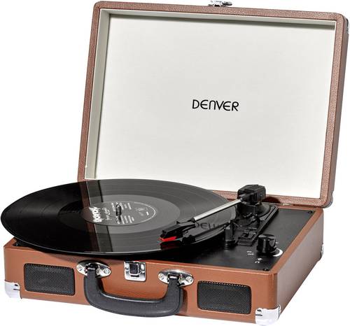 Denver VPL-120 USB-Plattenspieler Braun
