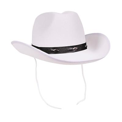 Herren Unisex Cowboyhut Schwarz Weiß Baumwolle Stilvoll Reise Western-Cowboy Outdoor Urlaub Einfach Verstellbar