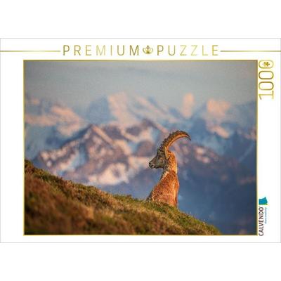 CALVENDO Puzzle Alpensteinbock | 1000 Teile Lege-Größe 64x48cm Foto-Puzzle für glückliche Stunden