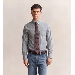 Gant für Herren. 3262030 Fein gestreiftes Hemd in Grün (M), Lässig, Baumwolle, Klassisch, Langarm