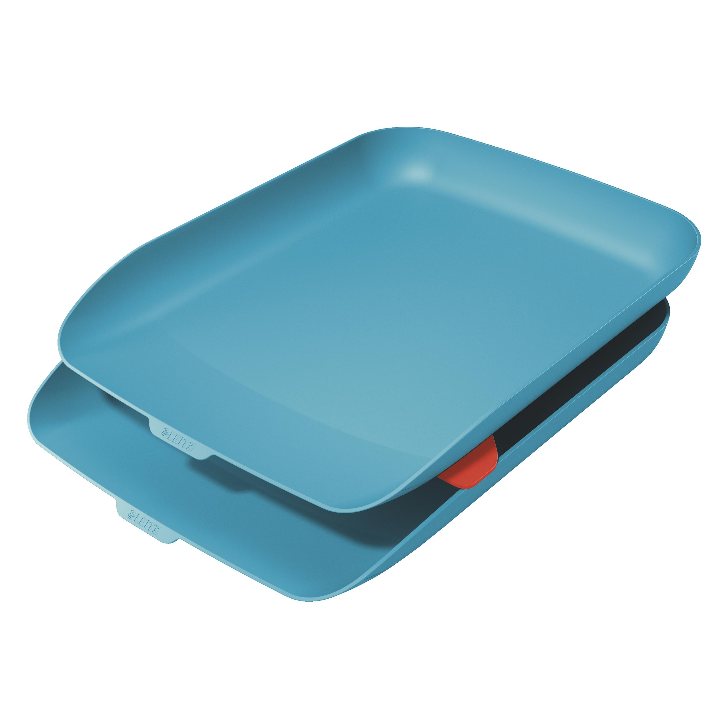 Leitz Ablagekorb Cosy, 2er Set Blau (Hoch) (5358-10-61)