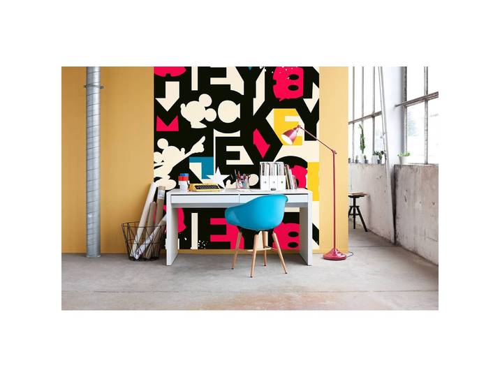 Papier peint Mickey Mixup 250 x 280 x 0cm Multicolore