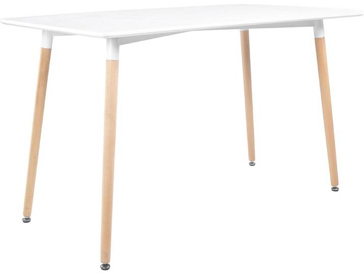 Table rectangulaire 120 × 70cm blanche PIA