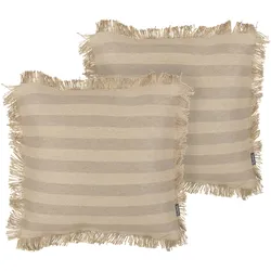 DEKOKISSEN 2er-Set Beige 45/45 cm Cirsium