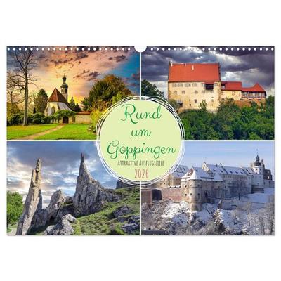Rund um Göppingen (Wandkalender 2026 DIN A3 quer), CALVENDO Monatskalender
