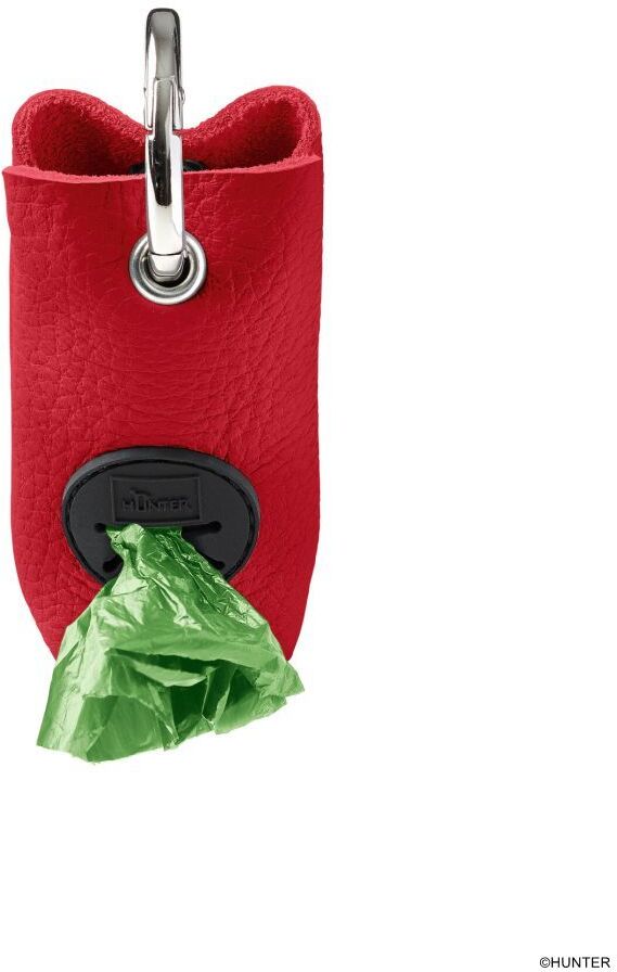 DOG SPORT HUNTER Kotbeutelspender Love 10 x 5 cm, rot