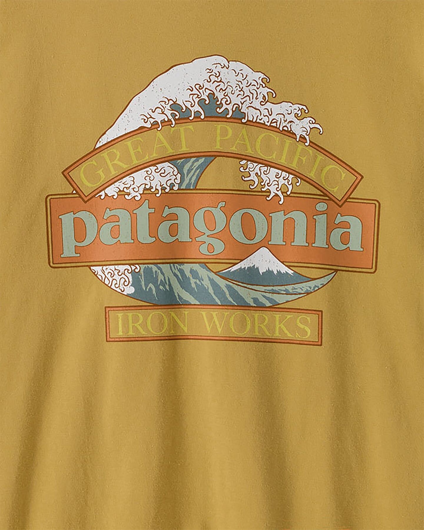 Patagonia Great Waves Ringer W - T-shirt - Donna - Beige M